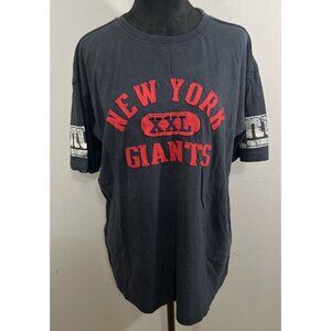 New York Giants Womens Short Sleeve Vintage Collection Navy Red Size XL